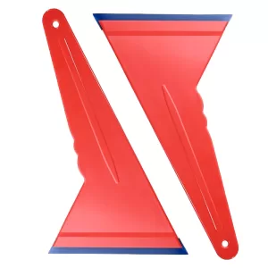 Espátula raspador de goma en forma de triangulo