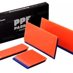 Set de espátulas de goma de 4 piezas. Dureza de 70 azul, 80 naranja