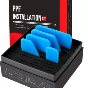 Set de 5 espátulas PPF, esquinas redondeadas, con caja contenedora