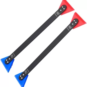 Mini espátula de goma doble extremo, azul suave 70 / rojo duro 90 (rectas)