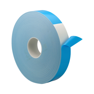 Cinta de espuma blanca 20 mm x50 m (liner celeste) 1 mm espesor